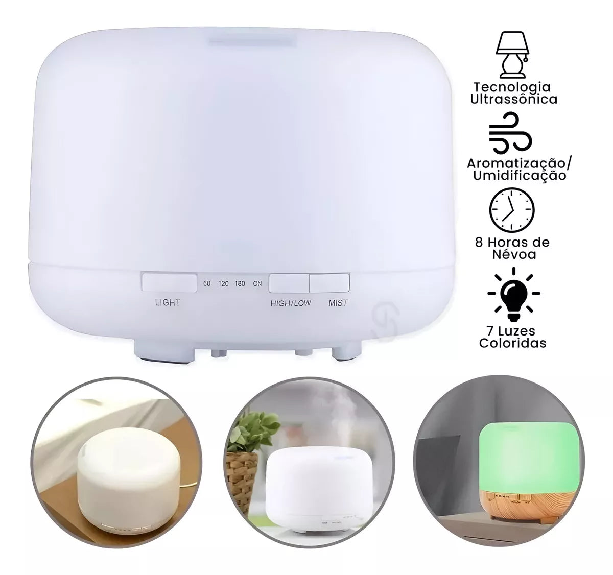 Humidificador Atomizador Difusor De Arom